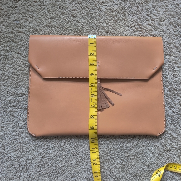 NEW Boldrini Leather Envelope Bag - Picture 7 of 8